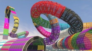 GTA 5 Funny Moments: CRAZY RAINBOW TUBES (GTA V Online Gameplay)