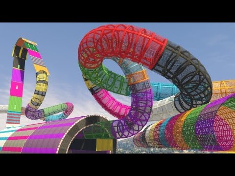 GTA 5 Funny Moments: CRAZY RAINBOW TUBES (GTA V Online Gameplay)