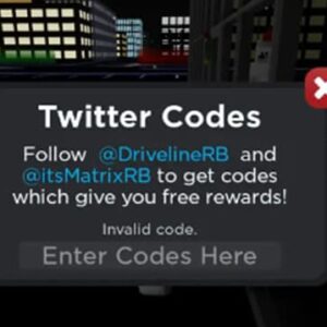 Roblox Drive City free redeem codes
