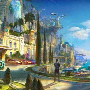 concept art of the Monte Carlo map in Overwatch 2