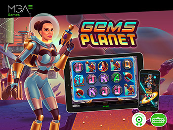 The new MGA Games slot game premiere Gems Planet is a new world full of adventures